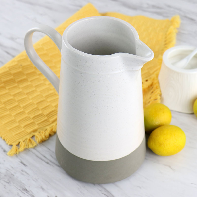 Bee and Willow Milbrook Large 60oz Serving Pitcher in Off-White