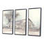 Ensemble de 3 reproductions d'art sur toile encadrées Farmhouse Barn Gray III-16421913-16421912