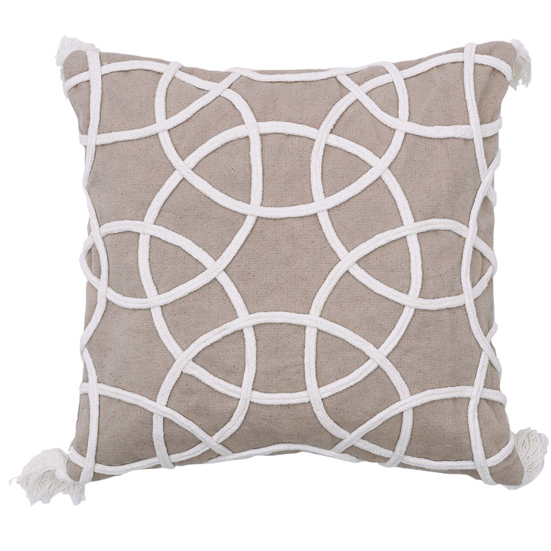 Lily Geometric Throw Pillow, Dune