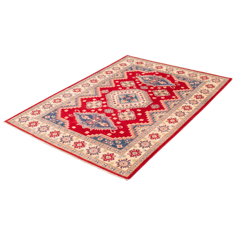 One-of-a-Kind 6'9" X 9'8" New Age Wool Area Rug in Red