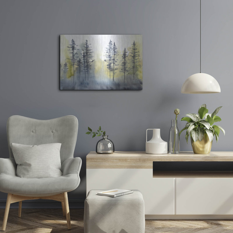  «Shadow Forest 1» par Chariklia Zarris, art mural en métal, 24 po x 16 po, H 16 po x l 24 po