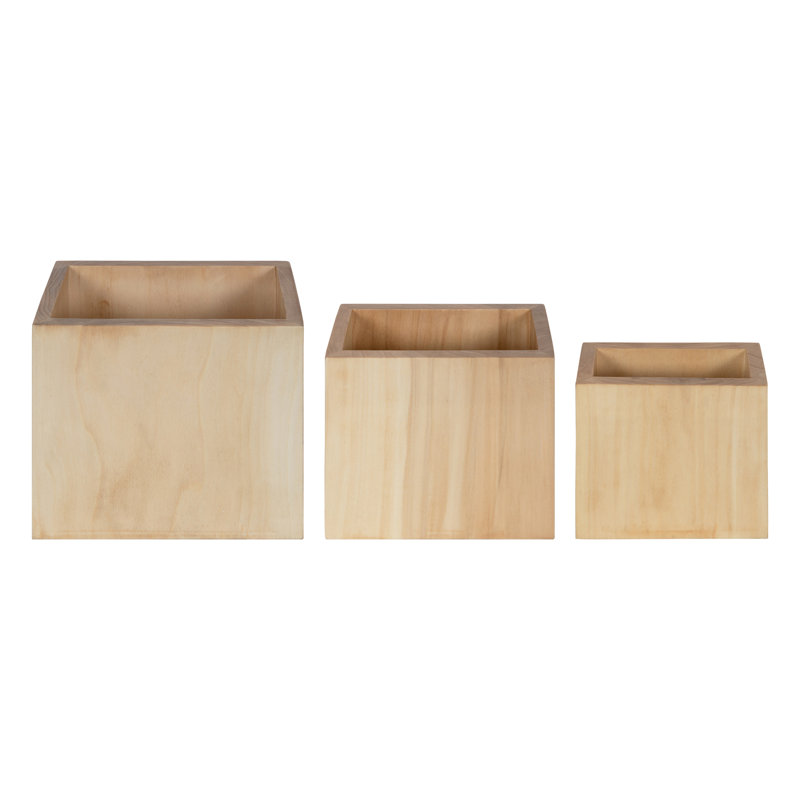 Greiner Manufactured Wood Wall Organizer with Mail Storage, Natural, Set Of 1