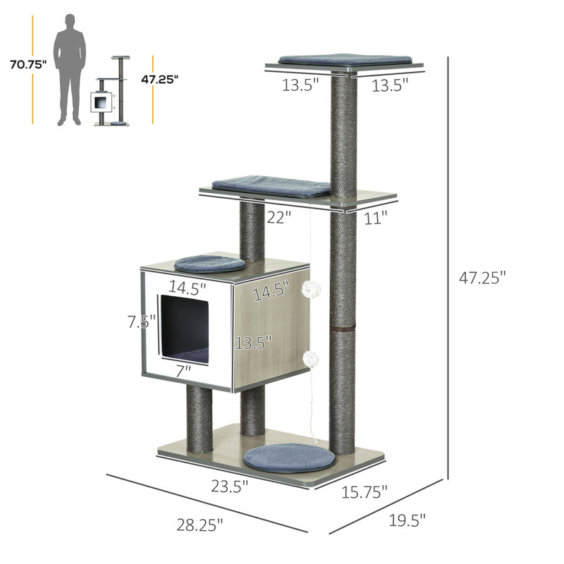 Montecito 47.2'' H Cat Tree