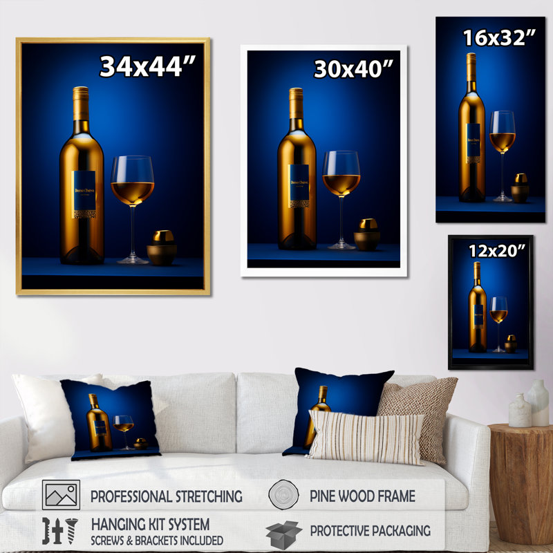 Mead Mystique, reproduction d'art sur toile, H 44 po x l 34 po x P 1,5 po, Cadre naturel flottant
