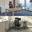 Chaise de bureau ergonomique réglable, chaise d'ordinateur avec hauteur de siège réglable et appui-tête
