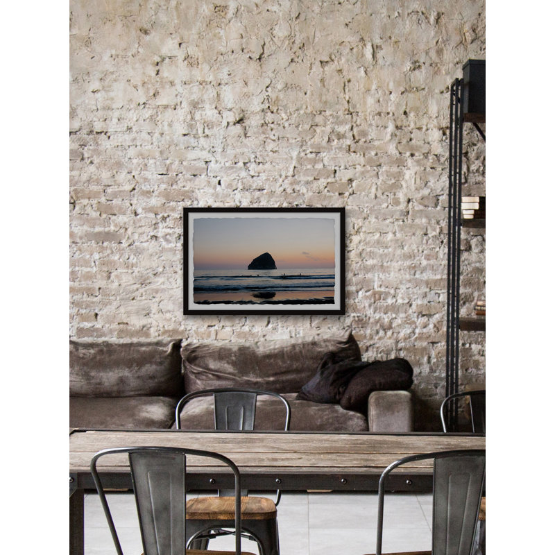 Haystack Rock - Single Picture Frame Painting, 41 cm H x 61 cm W