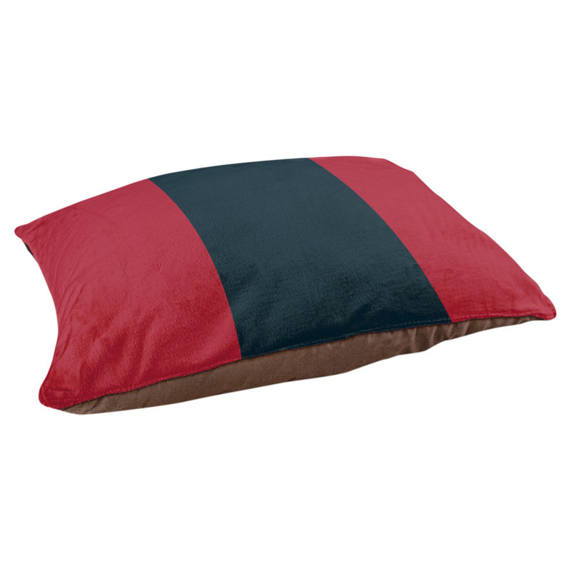 Coussin Arizona, Petit (l 28 po x P 18 po x H 6 po), Rouge/bleu
