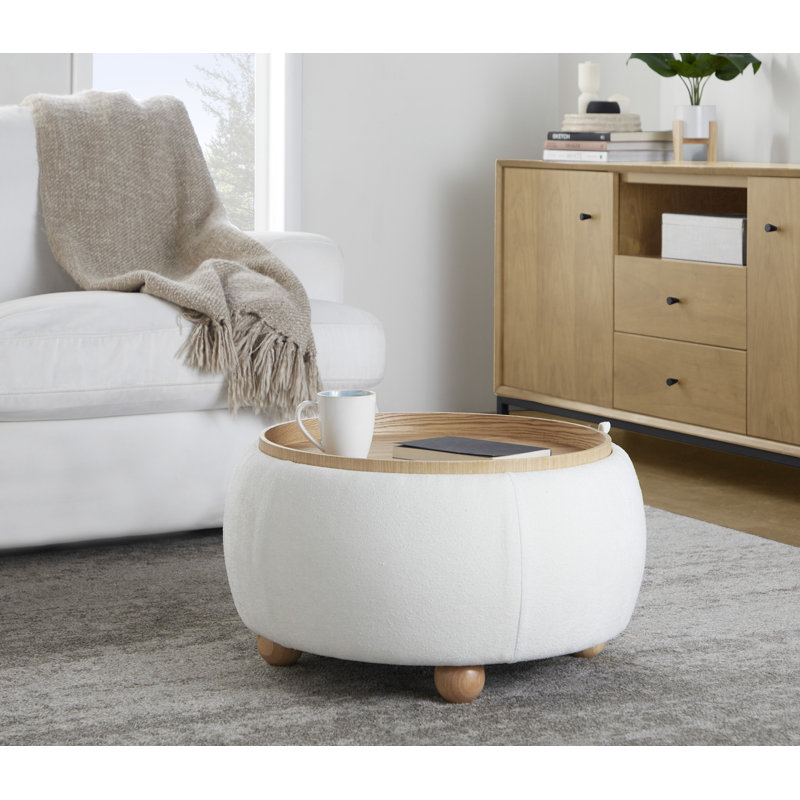 Repose-pieds Tray, Blanc