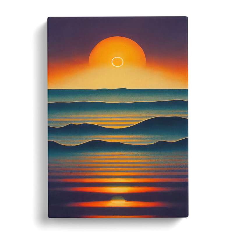 Outstanding Sunset View Abstract - Wrapped Canvas, 50cm H x 35cm W x 3cm D