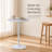 White Round Bar Table