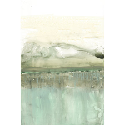 Minty Horizon II by Jennifer Goldberger - Painting on Canvas