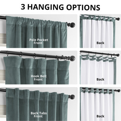 Olivia Velvet Blackout Curtain (1 Panel)