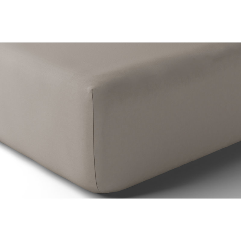 Vexin 100% Cotton Percale Fitted Sheet, King, Mist