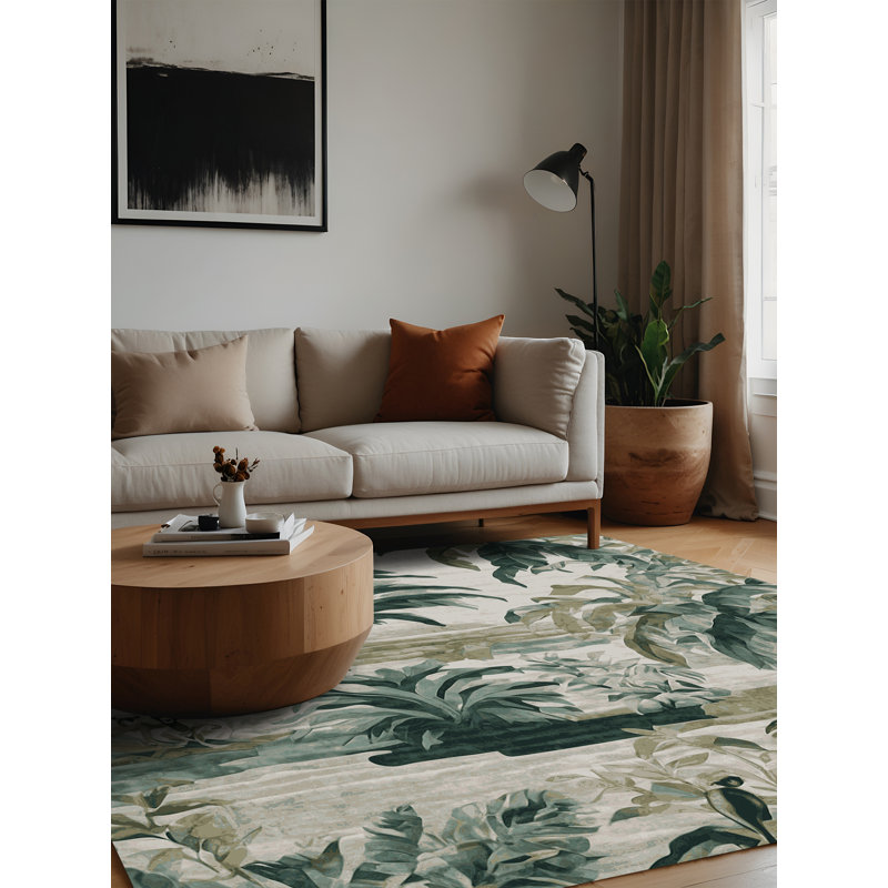 Tapis gris lavable à la machine, Carré 3 pi