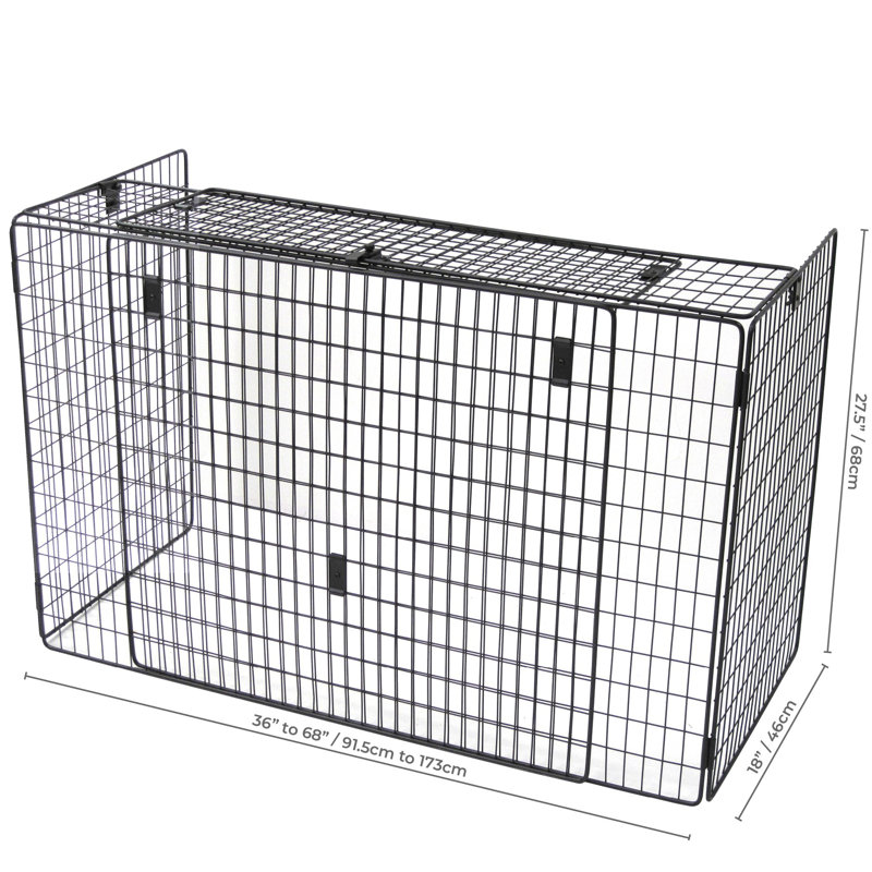 Yazmin 3 Panel Steel Fireplace Screen