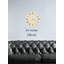 Horloge murale grise et blanche en verre trempé-331336906