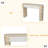 Entryway Table,Two Hidden Handle Drawers, Console Table