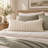 Thai Cream Handwoven Cotton Lumbar Pillow Cover, Decorative Accent-121002545-121002544