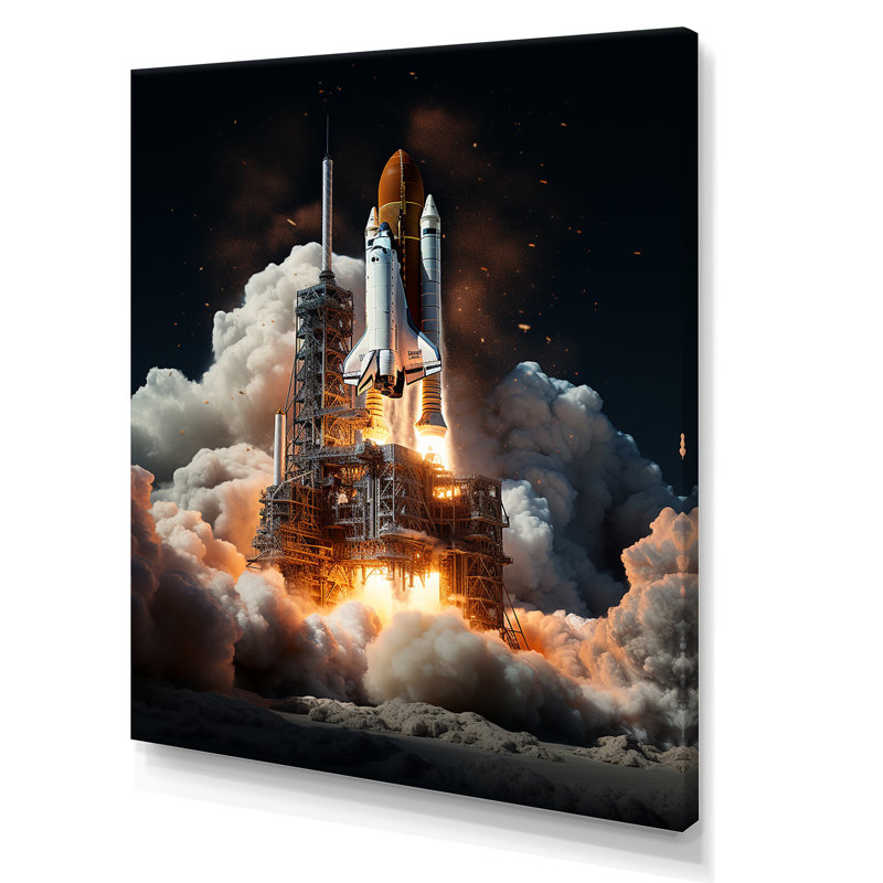 Navette spatiale Torval III, H 32 po x l 24 po x P 1 po, Toile tendue