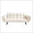 57 Inch Beige Sofa With Soft Cushions And Two Armrests, For Small Spaces And Enhanced Comfort-152135765