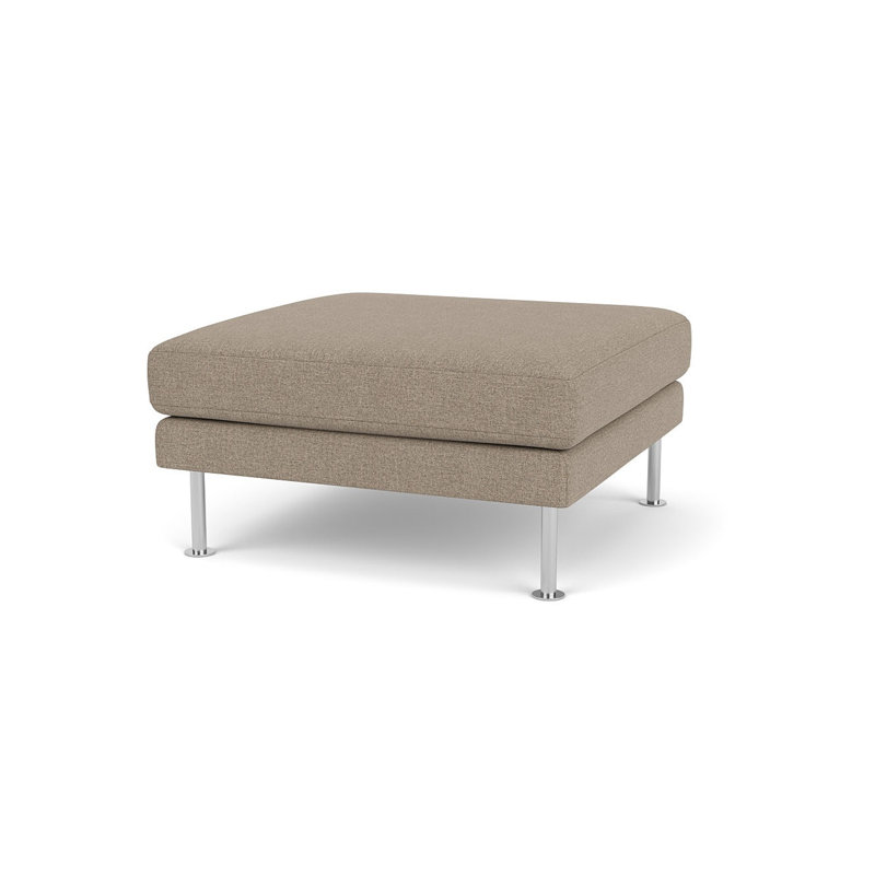 Firhoj Square Ottoman, Beige Gray