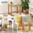Teak Wood Shower Bench Solid Wood Stool for Inside Shower Shaving Legs Natural