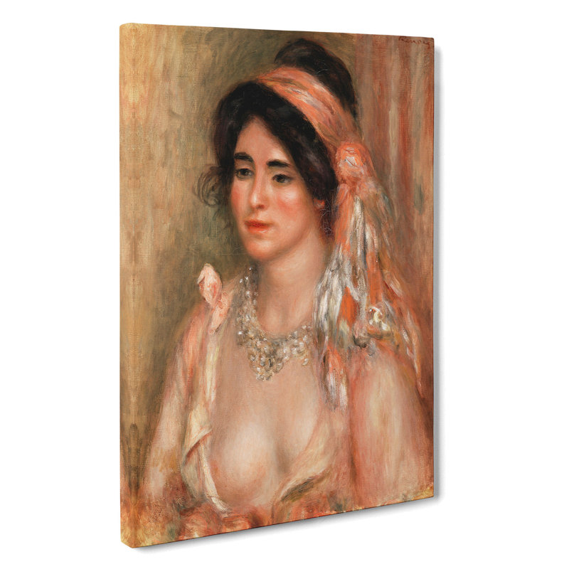 Woman with Black Hair by Pierre-Auguste Renoir - Wrapped Canvas, 91cm H x 60cm W x 3cm D