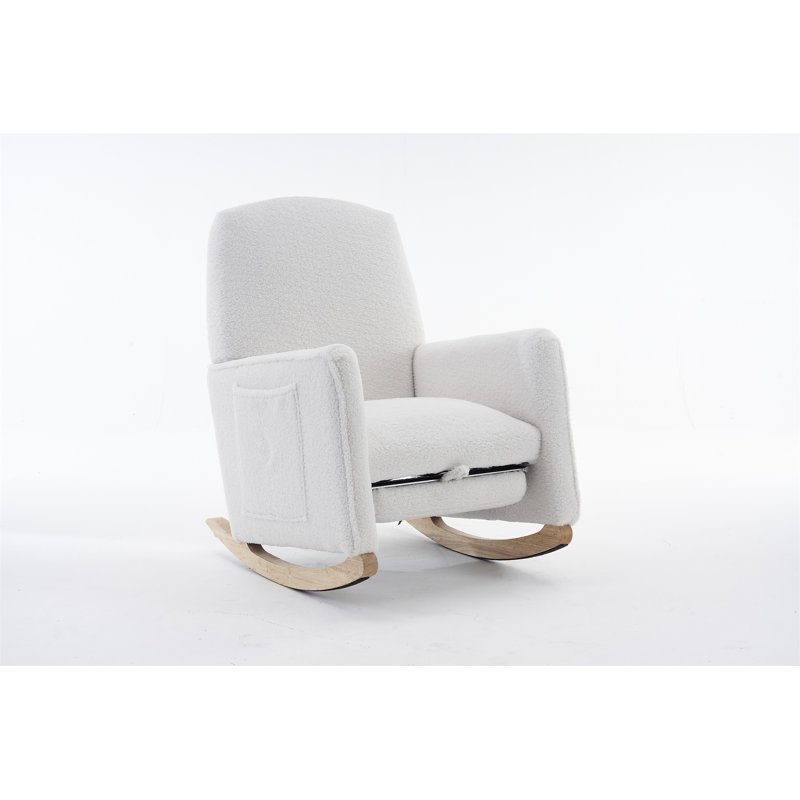 Chaise berçante Teddy, Ivoire ivoire
