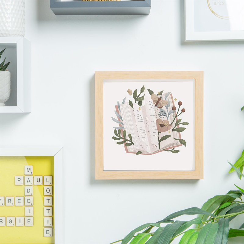 Nicola Spring - 3D Box Photo Frames - Pack of 5, 22.5cm H x 22.5cm W x 3.5cm D, Beige