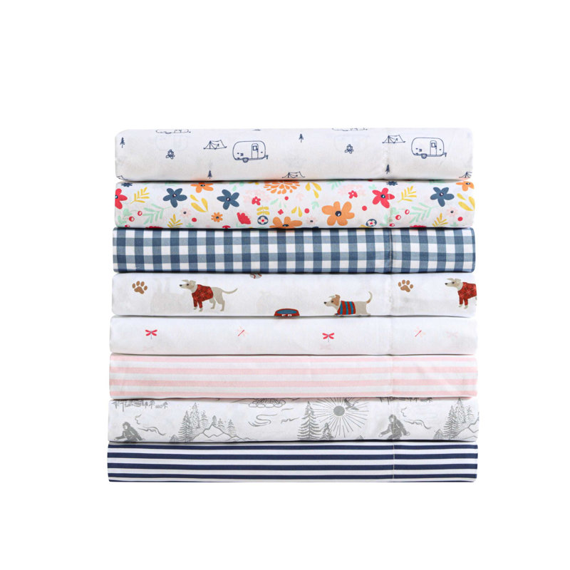 Eddie Bauer Kids Sheet Sets, Queen Sheet Set with 2 Standard Pillowcases, Travel Trailer
