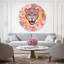 Pink Jaguar Jam Round Acrylic Art by Oliver Gal-2104181457