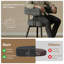 Chaise de salle à manger rembourrée Boucle avec siège pivotant (ensemble de 2)-1303666377