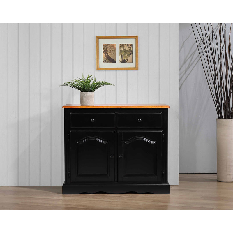 Ariyona 37.5'' Sideboard, Antique Black / Cherry
