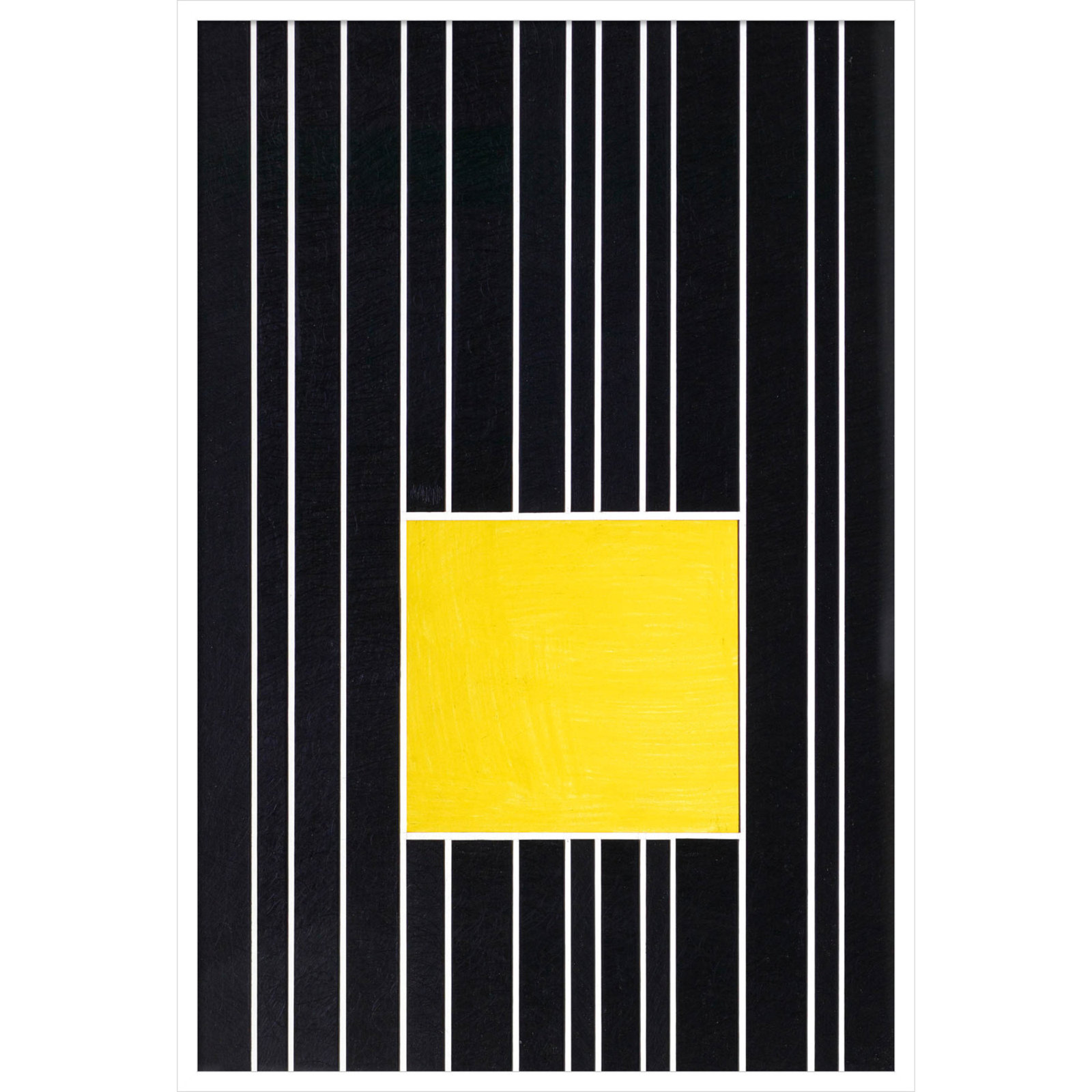 Yellow Box Self Storage Print by Alex Dunn, White, 41" H x 28" W