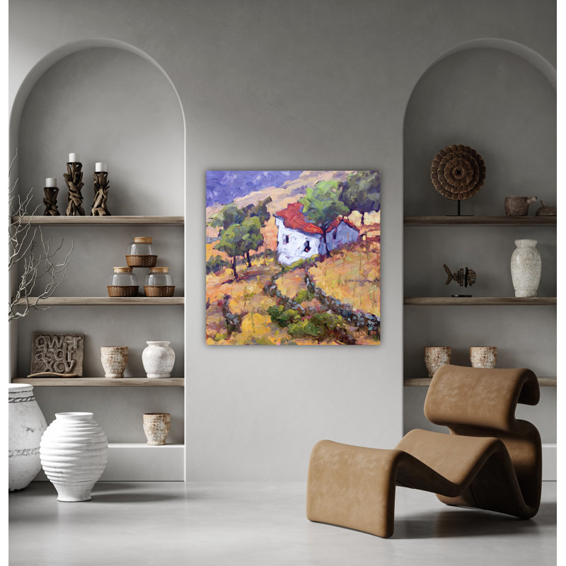 Abstract Print by John Beard, 20" H x 20" W x 1" D, Unframed