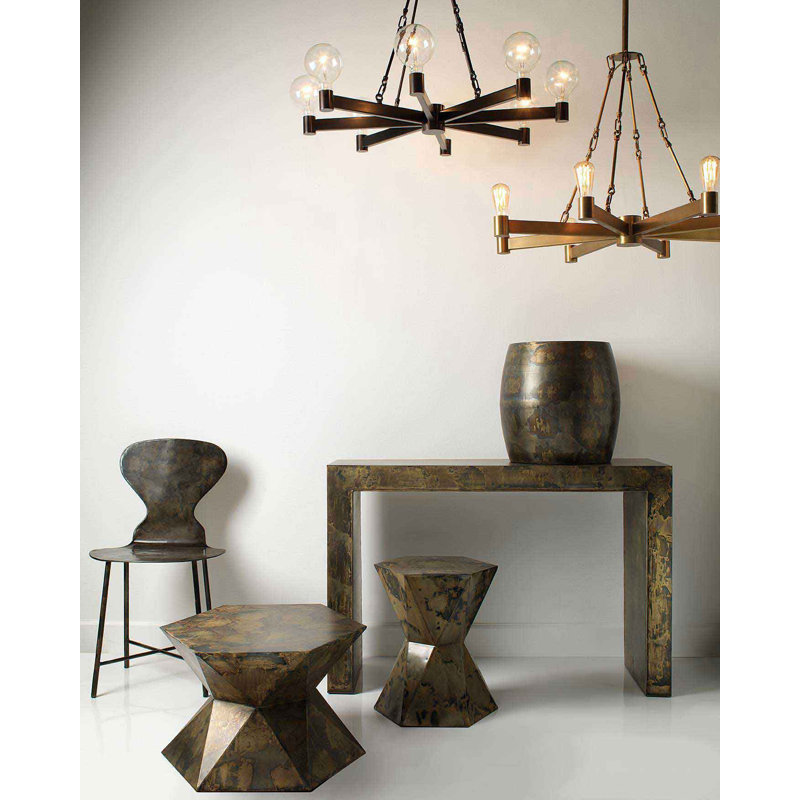 Trezza Iron Top End Table