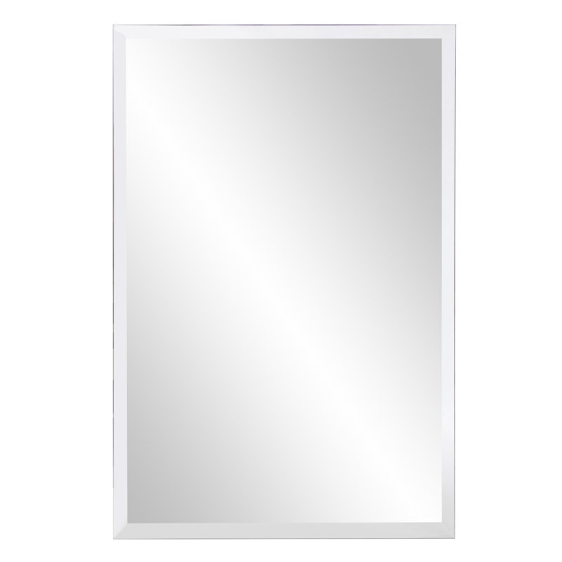 Miroir mural rectangulaire blanc