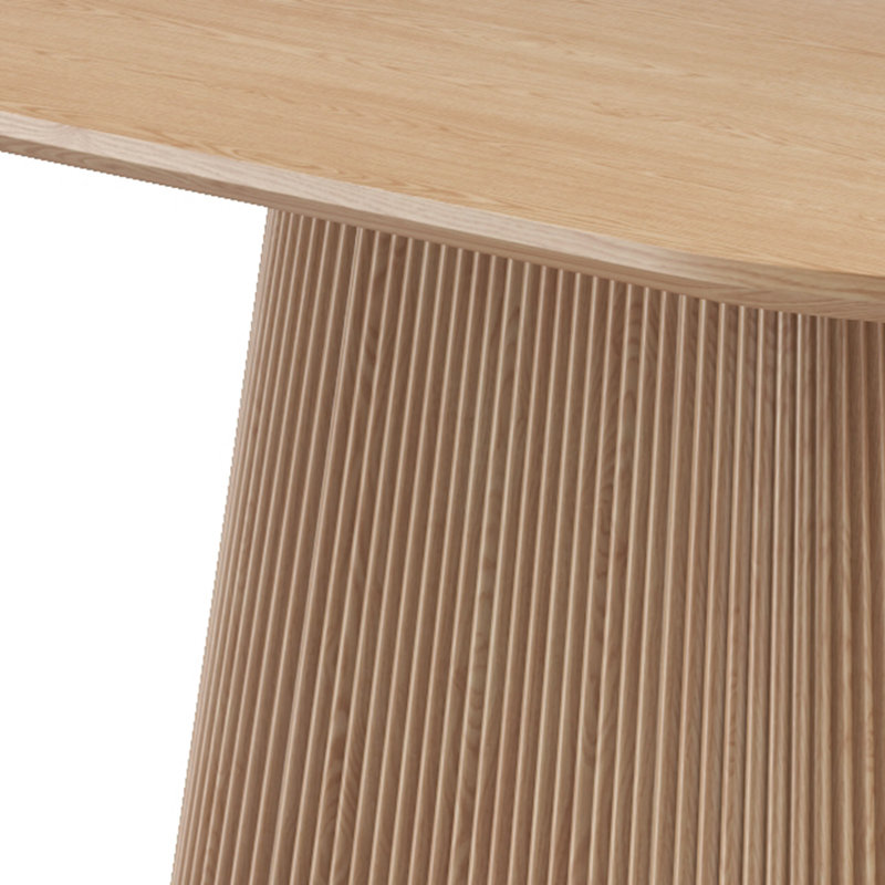 Table de salle à manger ovale Mid-Century, Brun