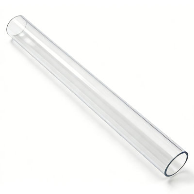 Tube transparent en acrylique, ouvert au mur 5/64 (2 mm)