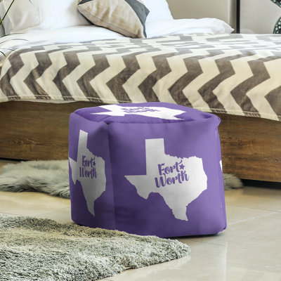 Upholstered Polyester Blend Cube