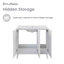 Meuble-lavabo blanc Cascade