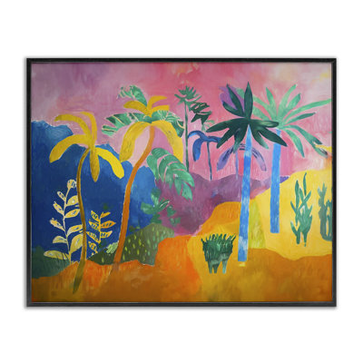 «Vivid Tropical Palm», estampe numérique par Ramona Murdock