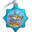 9'' Handmade Glass Holiday Shaped Ornament