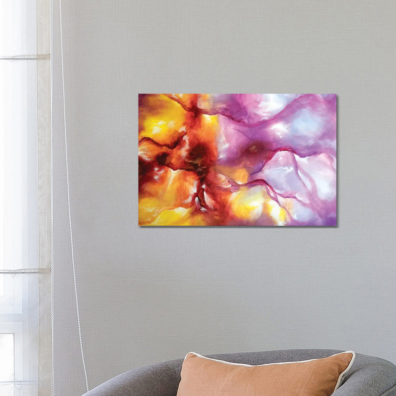 Nebula Waves - Print on Canvas, Wrapped Canvas, 66.04 cm H x 45.72 cm W x 1.91 cm D