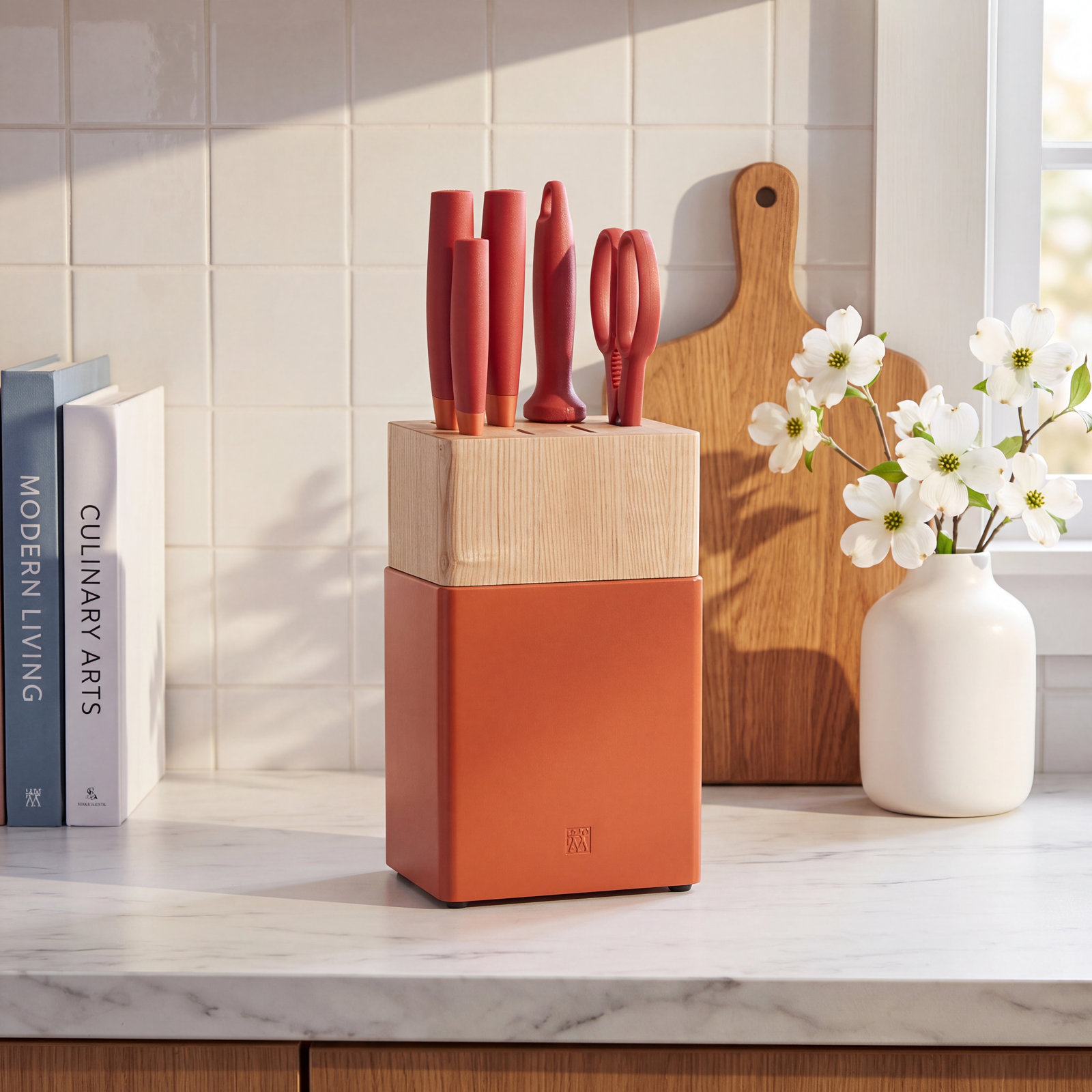 Zwilling Now S 6-piece Knife Block Set, Granada Orange