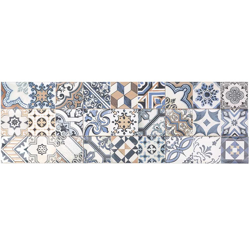 Santa Monica 4X12 Ceramic Wall Tile, Warm Deco