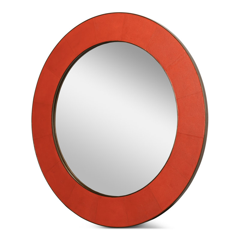 Judith Iron Round Mirror, Orangeade