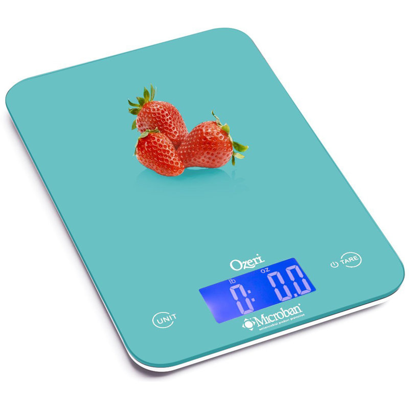 Ozeri Digital Scale, Teal Blue