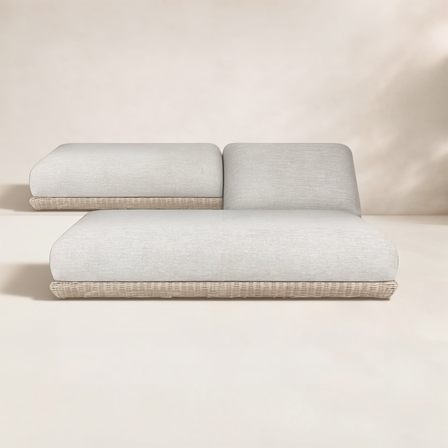 66" Patio Double Chaise Lounge
