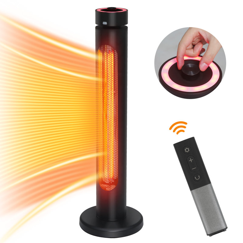 Chauffe-terrasse électrique à infrarouges 33 '1500W avec télécommande